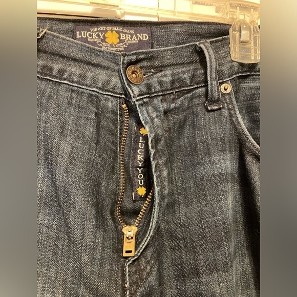 Lucky Brand 221 Original Straight Blue Denim Jeans Size 34 X 32 - Picture 6 of 14